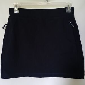 T by Talbots Womens Mini Skort Size S Color Solid Black